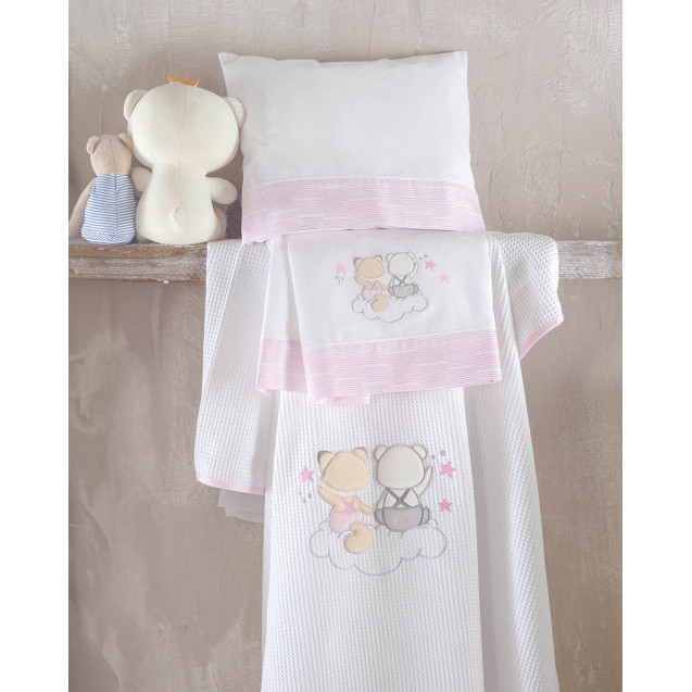 Σετ Σεντόνια Κούνιας 3 Τεμαχίων Rythmos Bye Bye...