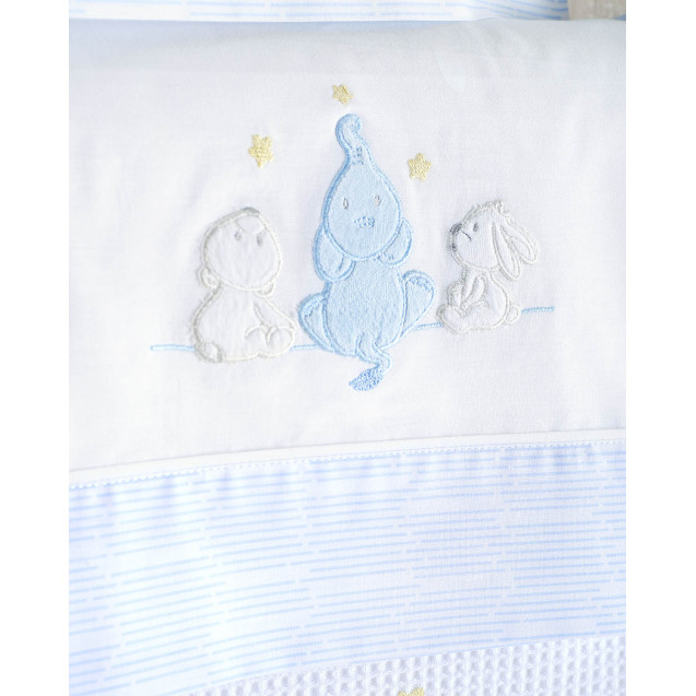 Κουβέρτα Πικέ Κούνιας Rythmos Elephant Friends...