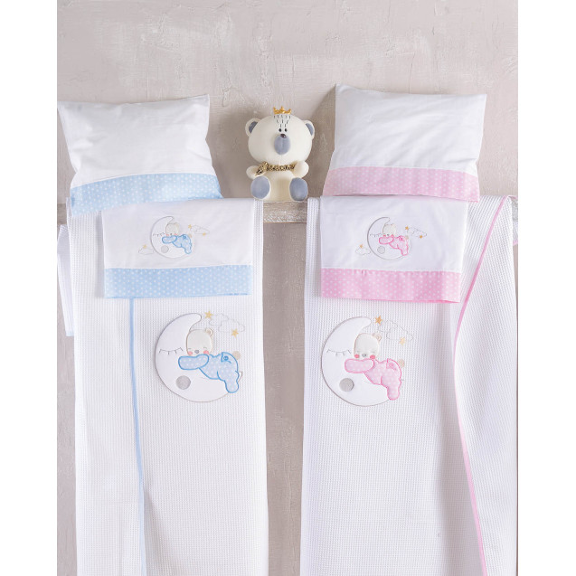 Σετ Σεντόνια Φανελένια Κούνιας 3 Τεμαχίων...