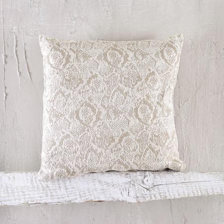 Μαξιλαροθήκη Διακόσμησης Rythmos Snake Εκρου 40x40