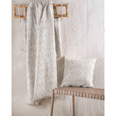 Μαξιλαροθήκη Διακόσμησης Rythmos Snake Εκρου 40x40