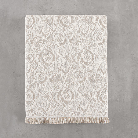 Μαξιλαροθήκη Διακόσμησης Rythmos Snake Εκρου 40x40