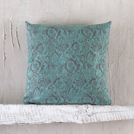 Μαξιλαροθήκη Διακόσμησης Rythmos Snake Πετρολ 40x40