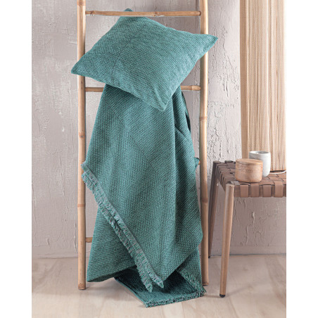 Μαξιλαροθήκη Διακόσμησης Rythmos Simplin Πετρολ 40x40