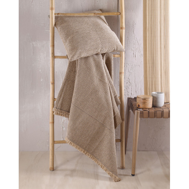 Μαξιλαροθήκη Διακόσμησης Rythmos Simplin Καφε...