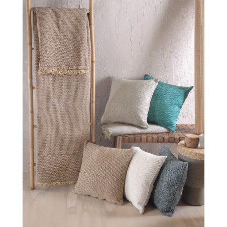 Μαξιλαροθήκη Διακόσμησης Rythmos Simplin Καφε 40x40