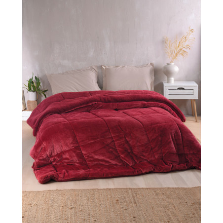 Κουβερτοπάπλωμα Υπέρδιπλο Rythmos Tilty Μπορντο Burgundy 220x240