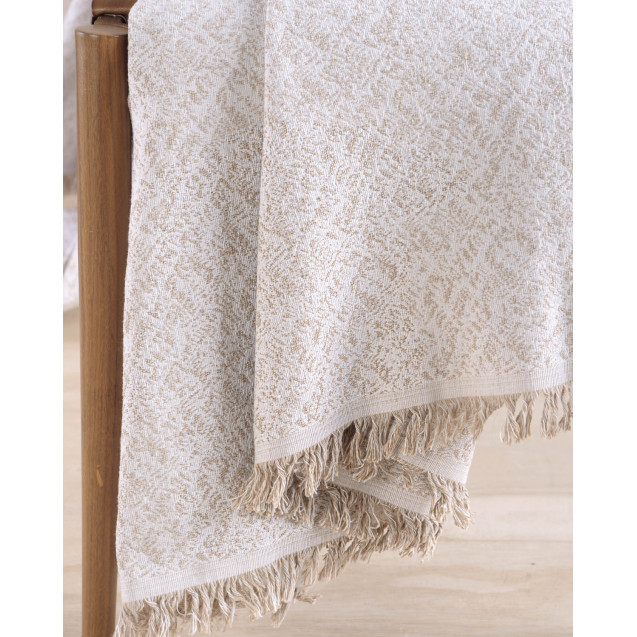 Μαξιλαροθήκη Διακόσμησης Rythmos Fabio Εκρου 40x40