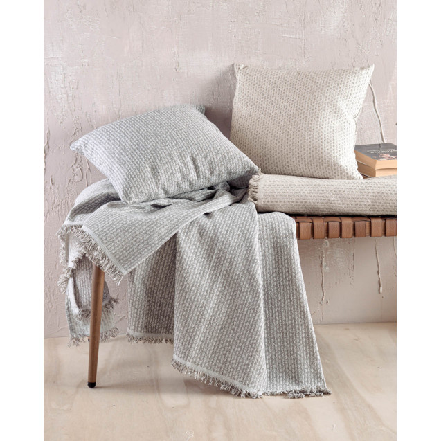 Μαξιλαροθήκη Διακόσμησης Rythmos Colin Γκρι 40x40