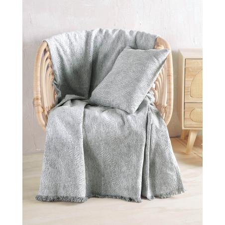 Μαξιλαροθήκη Διακόσμησης Rythmos Fidel Γκρι 40x40