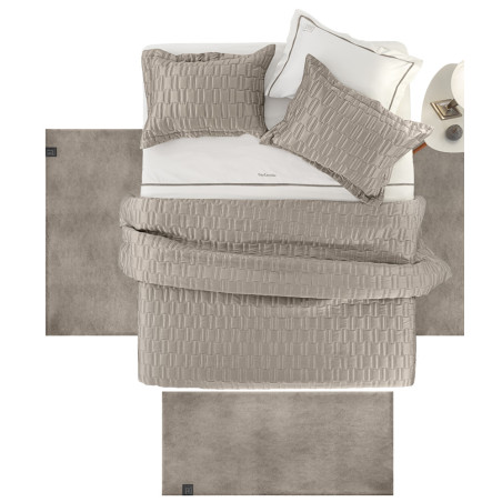 Σετ Χαλιά Κρεβατοκάμαρας 3 Τεμαχίων Guy Laroche Alpaca Taupe 60x120(x2)+60x180(x1)