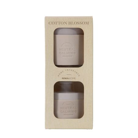Σετ Αρωματικό Χώρου Nima με Στικ 70ml & Αρωματικό Κερί 130gr Cotton Blossom
