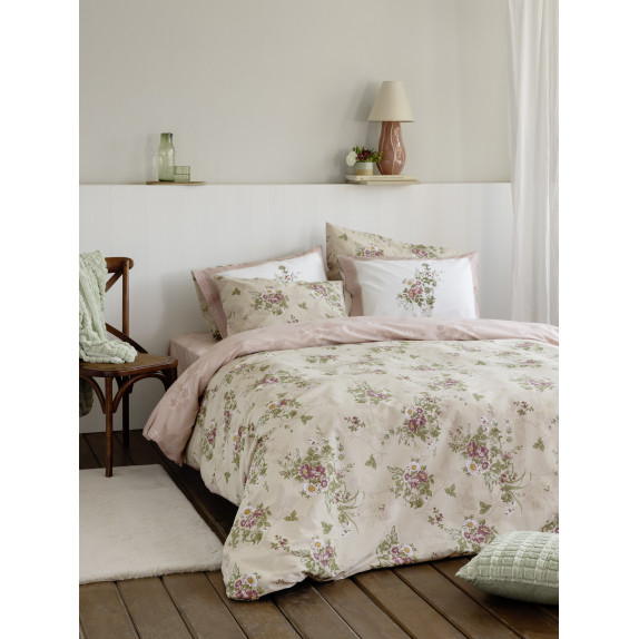 Σετ Σεντόνια Υπέρδιπλα 4 Τεμαχίων Nima Bouquet 240x260