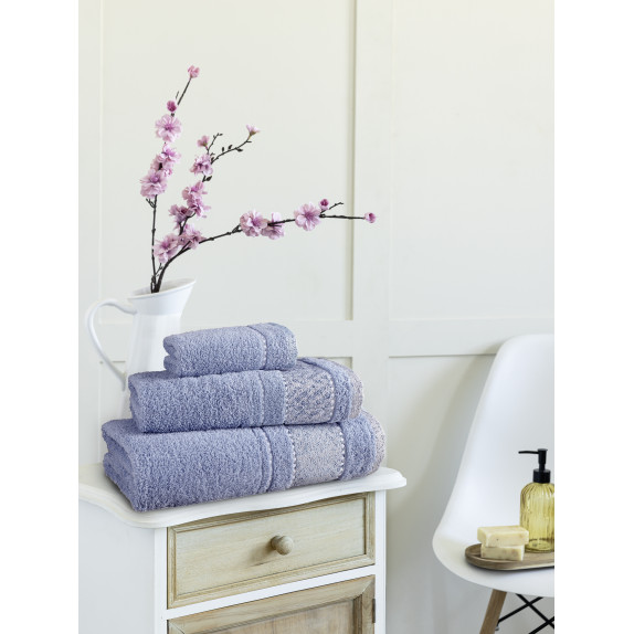 Σετ Πετσέτες 3 Τεμαχίων Nima Bristol Blue 30x50,50x90,70x140