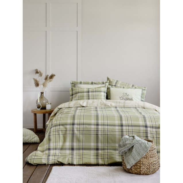 Σετ Σεντόνια Φανελένια Διπλά 4 Τεμαχίων Nima...