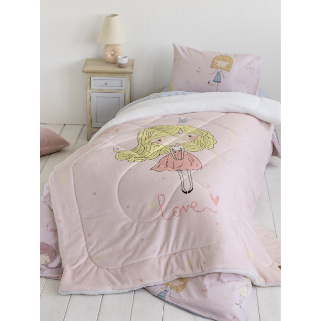 Κουβερτοπάπλωμα Μονό 160x220 Nima Lovely 160x220