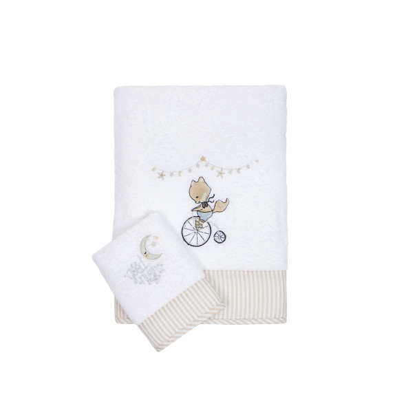Σετ Βρεφικές Πετσέτες 2 Τεμαχίων Nima Baby Circus 30x50...