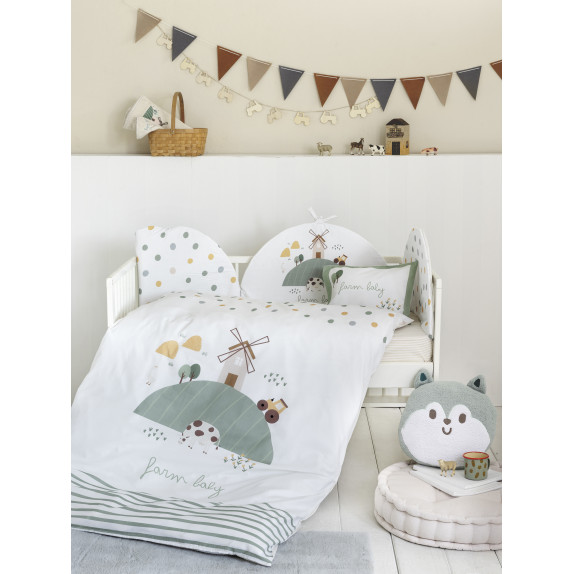 Κουβερλί Κούνιας Nima Farm Baby 100x140