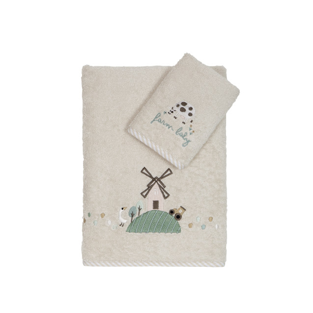 Σετ Βρεφικές Πετσέτες 2 Τεμαχίων Nima Farm Baby...
