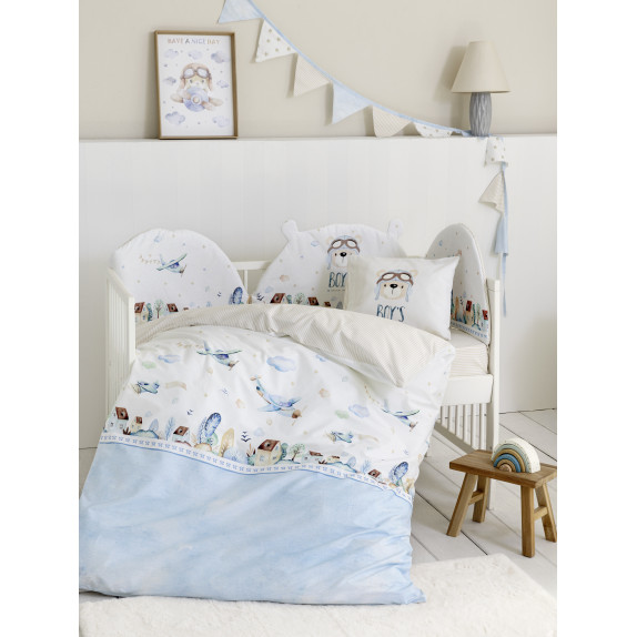 Κουβερλί Κούνιας Nima Boy's World 100x140