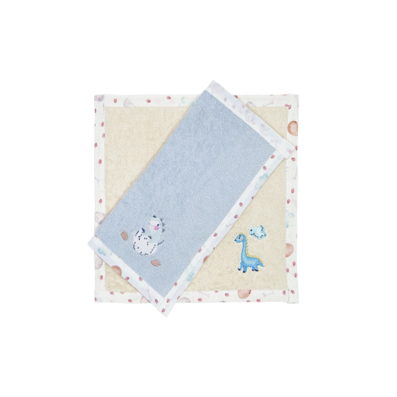 Σετ Βρεφικές Πετσέτες 2 Τεμαχίων Nima Sweet Dino 2 x 30x30
