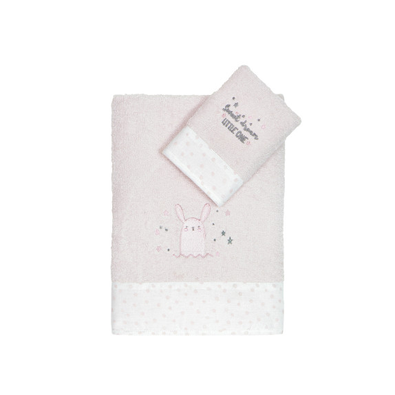Σετ Βρεφικές Πετσέτες 2 Τεμαχίων Nima Lovely Bunny...
