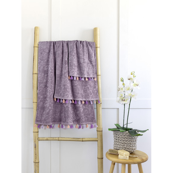 Σετ Πετσέτες 3 Τεμαχίων Nima Rosa Lilac 30x50,50x90,70x140