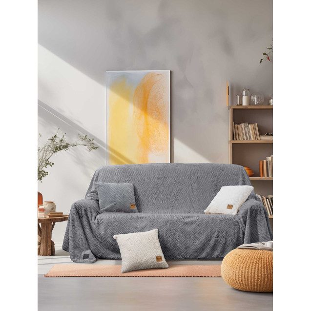 Ριχτάρι Πολυθρόνας Madi Trace Grey 180x180