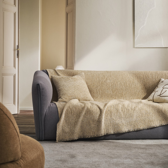 Ριχτάρι Τριθέσιου Gofis Home Yrsa Gold Grain 141/04 180x310