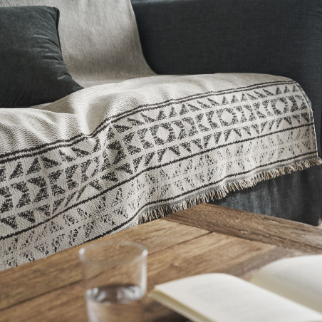 Ριχτάρι Διθέσιου Gofis Home Indira Ecru/Black 258/05 180x250