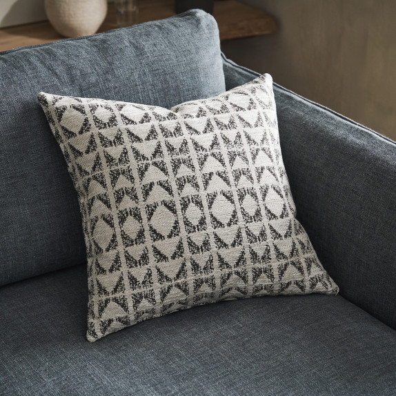 Μαξιλαροθήκη Διακόσμησης Gofis Home Indira Ecru/Black...