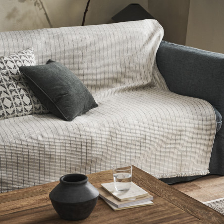 Ριχτάρι Τετραθέσιου Gofis Home Thyra Beige/Grey 273/05 180x350