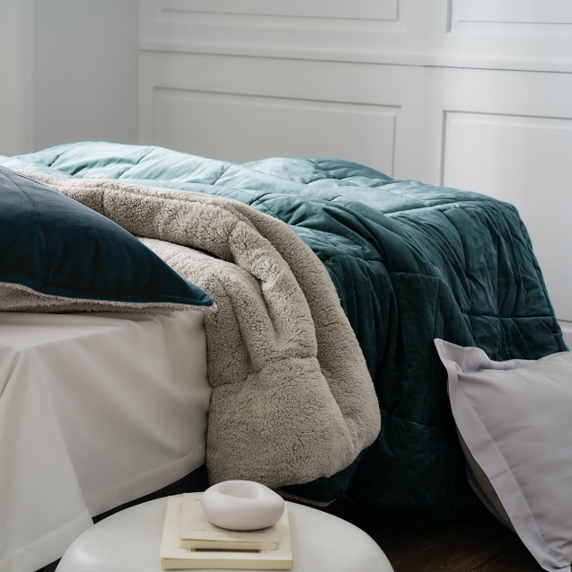 Κουβερτοπάπλωμα Μονό με Γούνα Gofis Home Teddy...