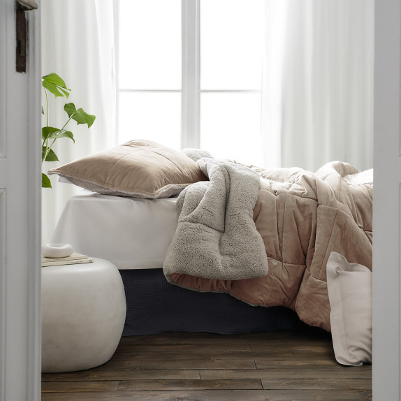 Κουβερτοπάπλωμα Μονό με Γούνα Gofis Home Teddy Pearl...