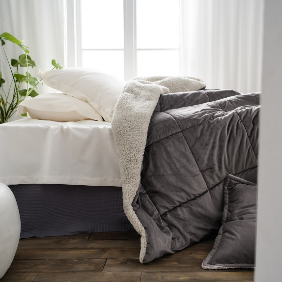 Κουβερτοπάπλωμα Υπέρδιπλο με Γούνα Gofis Home Teddy...