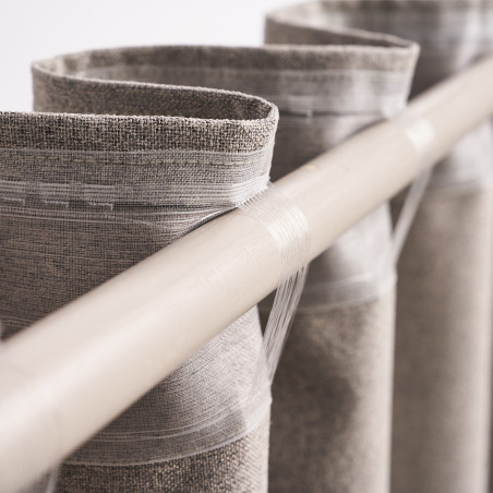 Κουρτίνα με σιρίτι Gofis Home Magna Grey 495/15 140x295