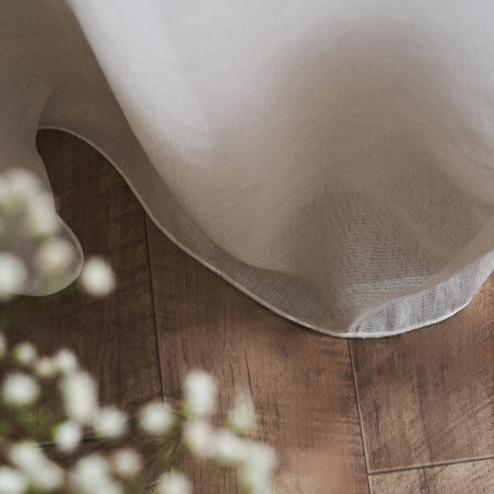 Κουρτίνα με σιρίτι Gofis Home Maisy White 507/05 140x280