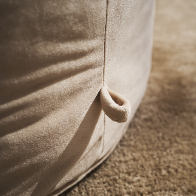 Πουφ Gofis Home Winter Dove Beige 711/06 40x50x50