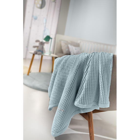 Κουβέρτα Κούνιας Πικέ Guy Laroche Bebe Bella L. Blue 110x130