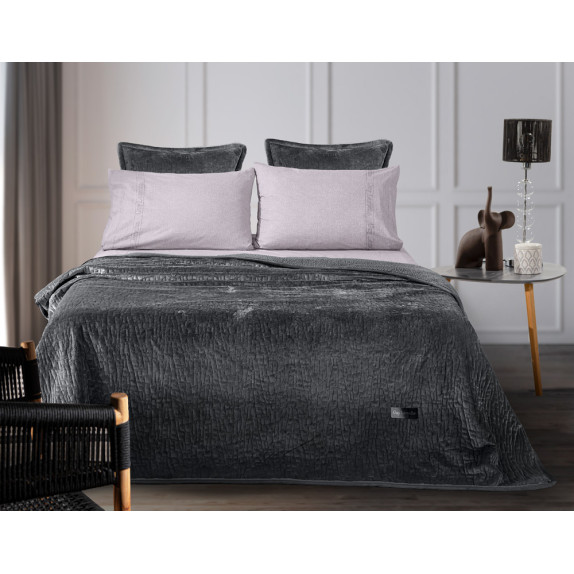 Σετ Κουβέρτα Βελουτέ Μονή και Μαξιλαροθήκη Διακόσμησης...