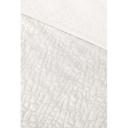 Σετ Κουβέρτα Βελουτέ Μονή και Μαξιλαροθήκη Διακόσμησης Guy Laroche Bolzano Ivory 160x220