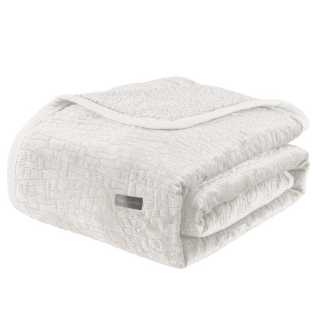 Σετ Κουβέρτα Βελουτέ Υπέρδιπλη και Μαξιλαροθήκη Διακόσμησης Guy Laroche Bolzano Ivory 220x240