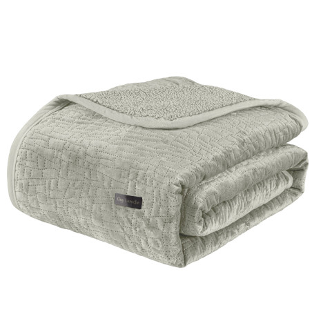 Σετ Κουβέρτα Βελουτέ Υπέρδιπλη και Μαξιλαροθήκη Διακόσμησης Guy Laroche Bolzano Khaki 220x240