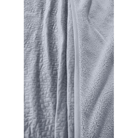 Σετ Κουβέρτα Βελουτέ Υπέρδιπλη και Μαξιλαροθήκη Διακόσμησης Guy Laroche Bolzano Silver 220x240