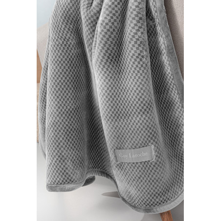 Κουβέρτα Βελουτέ Κούνιας Guy Laroche Cheval Silver 110x140