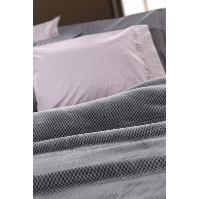 Κουβέρτα Βελουτέ Μονή Guy Laroche Cheval Silver...