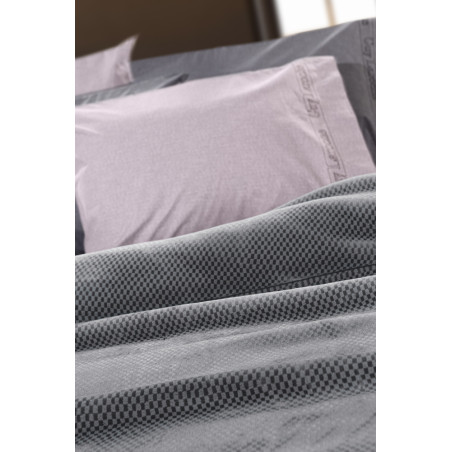 Κουβέρτα Βελουτέ Υπέρδιπλη Guy Laroche Cheval Silver 220x240