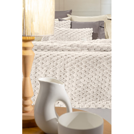 Κουβέρτα Γούνινη Υπέρδιπλη Guy LarocheElixir Ivory 260x240