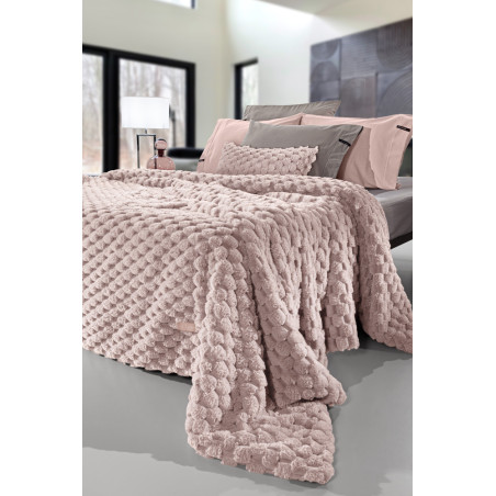 Κουβέρτα Γούνινη Υπέρδιπλη Guy LarocheElixir Old Pink 260x240