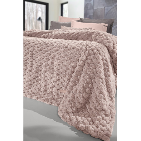 Κουβέρτα Γούνινη Υπέρδιπλη Guy LarocheElixir Old Pink 260x240